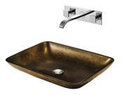 Copper Glass Vessel Sink Faucet Set