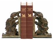 Turtle Tower Bookend in Brown Finish
