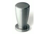Stainless Steel Knob 12 mm. OL in Fine Brushed Stainless Steel Set of 10