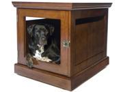 Medium TownHaus Dog Crate in Mahogany Finish
