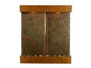 Nojoqui Falls Lightweight Double Panel Wall Fountain Patina Copper