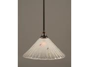 Toltec Lighting Stem Mini Pendant 12 Frosted Crystal Glass 23 BC 701