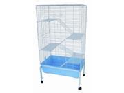 YML 5 Levels Indoor Animal Cage Cat Ferret with Stand In Blue SA3220F5_STD