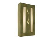 Refusion Rectangular Ceramic Wall Sconce w Gently Curving Sides