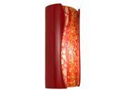 Refusion Ceramic Wall Sconce w Curved Vertical Lines