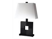 Portable Table Lamp in Black Finish