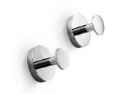 Duemila Robe or Towel Hook in Polished Chrome Set of 2