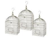 3 Pc Decorative Bird Cage Set