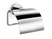 Napie Bathroom Toilet Paper Holder w Cover in Polished Chrome