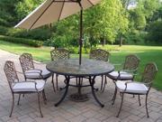 Stone Art 9 Pc Aluminum Patio Dining Set