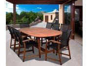 Bahamas 9 Pc Eucalyptus Oval Dining Set