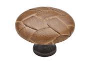 Cabinet Knob 1 1 2 Diameter Covered Oil Rubbed Bronze Turtle Finish Set of 10