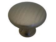 Cabinet Knob 1 1 2 Diameter Covered Muted Nickel Sterling Finish Set of 10