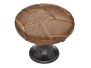 Cabinet Knob 1 1 8 Diameter Covered Oil Rubbed Bronze Turtle Finish Set of 10