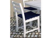 Eco friendly Dining Chair in White Set of 2