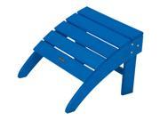 Eco friendly Adirondack Ottoman in Pacific Blue