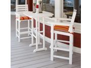 3 Pc Eco friendly Bar Set in White