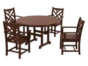 Chippendale 5 Pc Dining Set in Mahogany