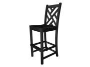 Chippendale Barstool in Black