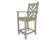 Chippendale Counter Arm Chair in Sand