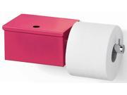 Toilet Paper Holder with Toilet Paper Storage in Fuschia