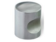 Stainless Steel Knob 25 mm. OL in Fine Brushed Stainless Steel Set of 10