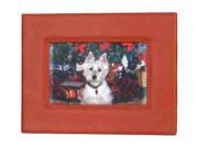 Deluxe 4 x 6 Inch Photo Frame in Seamless Tan Nappa Leather