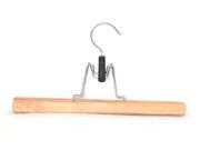 Genesis Flat Skirt Hanger in Natural Lacquer Finish Set of 72