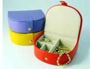 Leather Small Bow Front Jewel Box Yellow