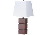 Contemporary Table Lamp w Tapered Square Shade