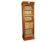 Humidor Tower w Removable Trays and 2 AC Outlets