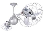 Italo Ventania Rotational Ceiling Fan in Brushed Nickel