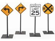 4 Pc Traffic Sign Set