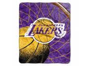 Los Angeles Lakers Plush Raschel Throw