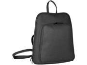 Double Zip Around Women s Leather Backpack Cafe