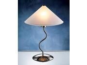 Touch Lamp w Adjustable Brightness Satin Glass Shade