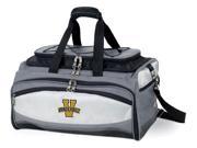 Buccaneer Embroidered Tote in Grey Black Vanderbilt University Commodores