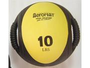 Dual Grip Power Medicine Ball in Black and Yellow