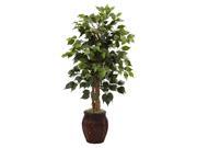 44 in. Ficus Tree with Decorative Planter