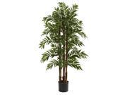Parlor Palm Silk Tree with 3 Trunks