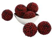 Berry Ball in Red Set of 6
