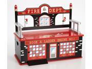 Firefighter Toy Box Bench
