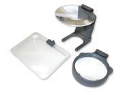 Hobby Hands Free LED Lighted Magnifier Set w Neck Cord