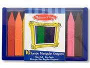 10 Pc. Jumbo Triangular Crayons