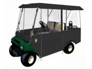 4 Passenger Drivable Golf Cart Enclosure in Black