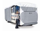 Polypro III Deluxe RV Cover in Grey and White 28 ft. to 30 ft.