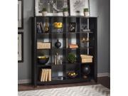 Bookcase with 16 Cubes in Classic Black Finish