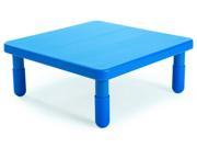 Square Table in Royal Blue 24 in. Height