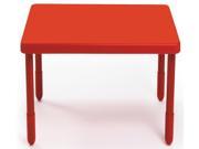Square Table in Candy Apple Red 24 in. Height