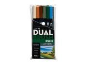 6 Pc Dual Brush Landscape Pen Set